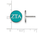 LogoArt Sterling Silver Zeta Tau Alpha Enameled Post Earrings
