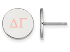 LogoArt Sterling Silver Delta Gamma Enameled Post Earrings