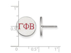 LogoArt Sterling Silver Gamma Phi Beta Enameled Post Earrings