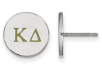 LogoArt Sterling Silver Kappa Delta Enameled Post Earrings