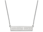 Logoart 925 Sterling Silver Anaheim Ducks Small Bar Necklace
