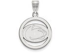 LogoArt Sterling Silver Penn State University Sm Pendant Necklace In Circle