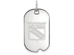 Logoart 925 Sterling Silver New York Rangers Small Dog Tag Pendant Necklace