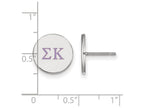 LogoArt Sterling Silver Sigma Kappa Enameled Post Earrings