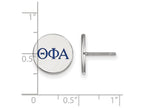 LogoArt Sterling Silver Theta Phi Alpha Enameled Post Earrings