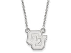 LogoArt Sterling Silver University Of Colorado Small Pendant Necklace