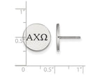 LogoArt Sterling Silver Alpha Chi Omega Enameled Post Earrings