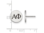 LogoArt Sterling Silver Alpha Phi Enameled Post Earrings