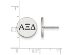 LogoArt Sterling Silver Alpha Xi Delta Enameled Post Earrings