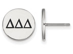LogoArt Sterling Silver Delta Delta Delta Enameled Post Earrings