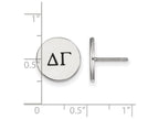 LogoArt Sterling Silver Delta Gamma Enameled Post Earrings