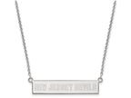 Logoart 925 Sterling Silver New Jersey Devils Small Bar Necklace