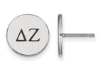 LogoArt Sterling Silver Delta Zeta Enameled Post Earrings