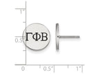 LogoArt Sterling Silver Gamma Phi Beta Enameled Post Earrings