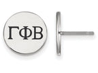 LogoArt Sterling Silver Gamma Phi Beta Enameled Post Earrings