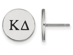 LogoArt Sterling Silver Kappa Delta Enameled Post Earrings