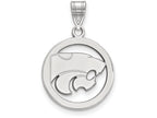LogoArt Sterling Silver Kansas State University Sm Pendant Necklace In Circle