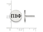 LogoArt Sterling Silver Pi Beta Phi Enameled Post Earrings