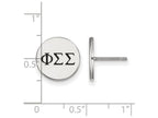 LogoArt Sterling Silver Phi Sigma Sigma Enameled Post Earrings