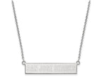 Logoart 925 Sterling Silver San Jose Sharks Small Bar Necklace