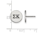 LogoArt Sterling Silver Sigma Kappa Enameled Post Earrings