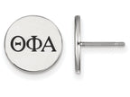 LogoArt Sterling Silver Theta Phi Alpha Enameled Post Earrings