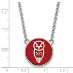 LogoArt Sterling Silver University Of Georgia Sm Pendant Necklace In Circle