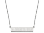 Logoart 925 Sterling Silver Minnesota Wild Small Bar Necklace