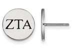 LogoArt Sterling Silver Zeta Tau Alpha Enameled Post Earrings