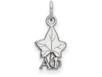 LogoArt Sterling Silver Alpha Phi Extra Small Pendant Necklace