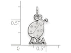 LogoArt Sterling Silver Alpha Sigma Alpha Extra Small Pendant Necklace
