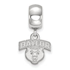 LogoArt Sterling Silver Baylor University Bead Charm Charm Xs Dangle Bead Charm