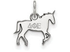 LogoArt Sterling Silver Delta Phi Epsilon Extra Small Pendant Necklace