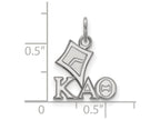 LogoArt Sterling Silver Kappa Alpha Theta Extra Small Pendant Necklace