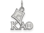 LogoArt Sterling Silver Kappa Alpha Theta Extra Small Pendant Necklace