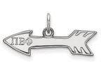 LogoArt Sterling Silver Pi Beta Phi Extra Small Pendant Necklace