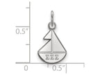 LogoArt Sterling Silver Sigma Sigma Sigma Extra Small Pendant Necklace
