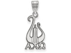 LogoArt Sterling Silver Alpha Chi Omega Small Pendant Necklace