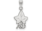 LogoArt Sterling Silver Alpha Phi Small Pendant Necklace