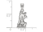 LogoArt Sterling Silver Alpha Xi Delta Small Pendant Necklace