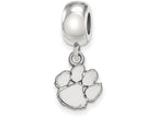 LogoArt Sterling Silver Clemson University Bead Charm Charm Xs Dangle Bead Charm