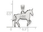 LogoArt Sterling Silver Delta Phi Epsilon Small Pendant Necklace