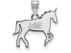 LogoArt Sterling Silver Delta Phi Epsilon Small Pendant Necklace