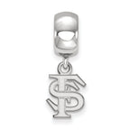 LogoArt Sterling Silver Florida State University Bead Charm Charm Xs Dangle Bead Charm