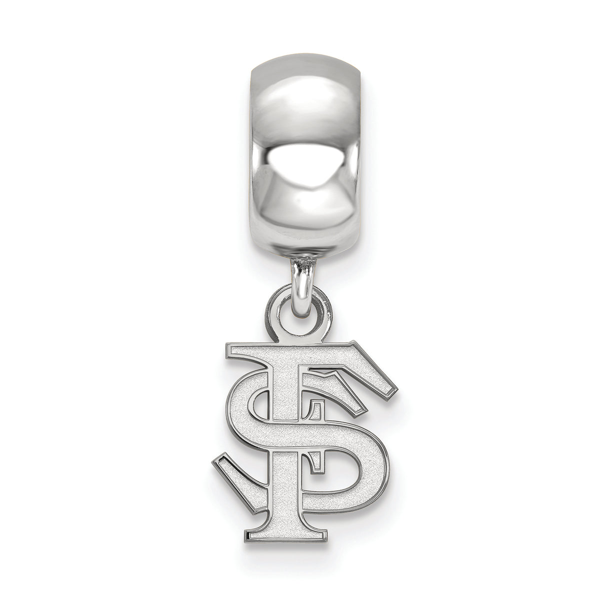 LogoArt Sterling Silver Florida State University Bead Charm Charm Xs Dangle Bead Charm