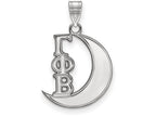 LogoArt Sterling Silver Gamma Phi Beta Small Pendant Necklace