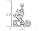 LogoArt Sterling Silver Kappa Alpha Theta Small Pendant Necklace