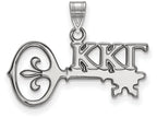 LogoArt Sterling Silver Kappa Kappa Gamma Small Pendant Necklace