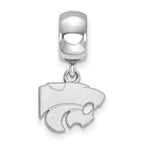 LogoArt Sterling Silver Kansas State University Bead Charm Charm Xs Dangle Bead Charm