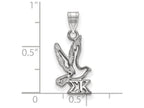 LogoArt Sterling Silver Sigma Kappa Small Pendant Necklace